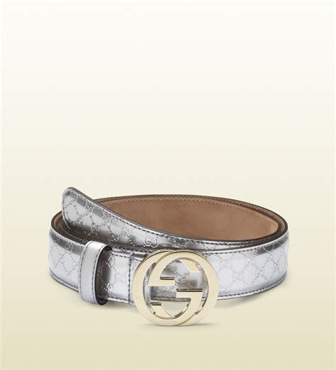 gucci silver belt buckle